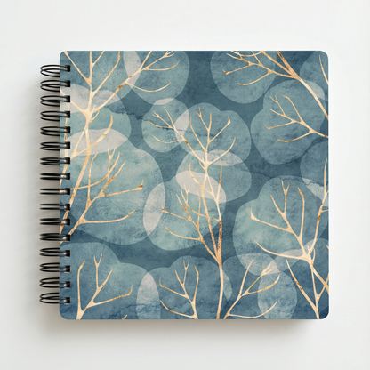 Album Goldene Bäume - weißer Hintergrund